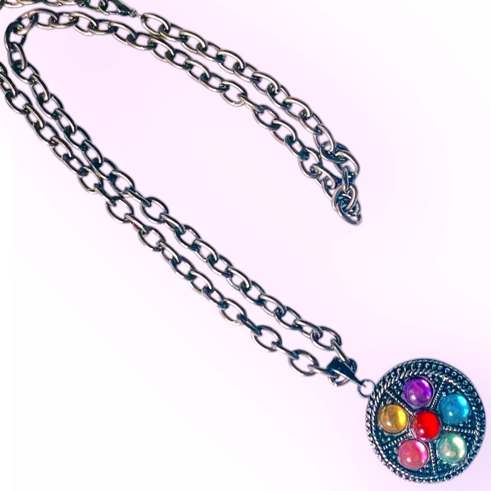 Source Unknown Colorful Gemstone Necklace - Picture 3 of 4